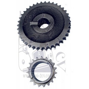 Jeu de pignons d'arbre à cames et de vilebrequin Traction 11cv moteur 11D et ID 19 Livraison gratuite en France continentale