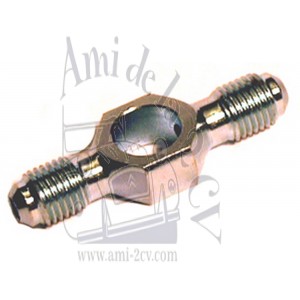Raccord 2 voies de cylindre de roue arrière Traction 11 et 15cv