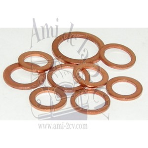 Ensemble de joints cuivre de raccords de frein pour Traction 11 et 15CV