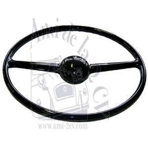 Volant complet 2 branches noir Traction 11 et 15cv Livraison offerte en France continentale