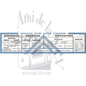 Notice de volet de boîte à gants Traction 15 cv