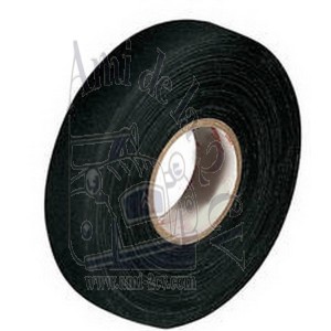 Ruban isolant autocollant en tresse coton noire pour refaire les faisceaux électriques