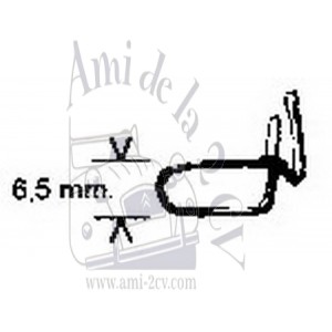 Jeu de 20 agrafes de baguettes de portes Traction 11cv