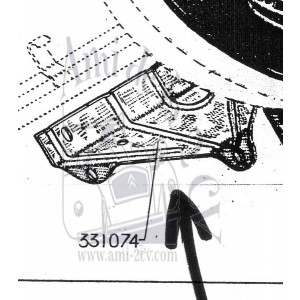 Déflecteur inférieur du radiateur Traction 15cv
