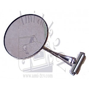 Rétroviseur extérieur rond à clipser Traction 11 et 15CV + 2 Vis de fixation fournies