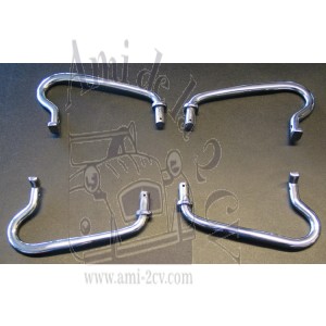 Poignées de capot  Traction 11 et 15cv le jeu de 4