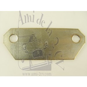 Contre plaque de gâche de fermeture de malle Traction 11 et 15cv après Juillet 1952