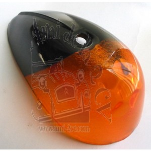 Cabochon de clignotant orange gauche Traction 11 et 15cv après 1952
