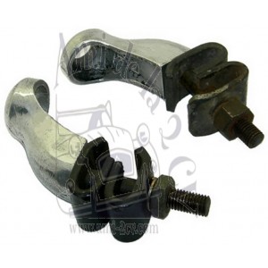 Paire de supports de feu antibrouillard en aluminium Traction 11 et 15cv