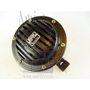 Klaxon noir 6 volts route Traction 11 et 15cv