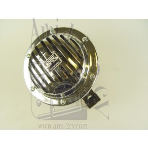 Klaxon chromé 6 volts bas Traction 11 et 15cv