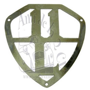 Insigne de porte de malle en inox 11BL