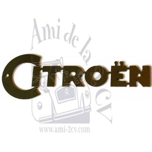 Emblème Citroën en Inox 11 et 15CV