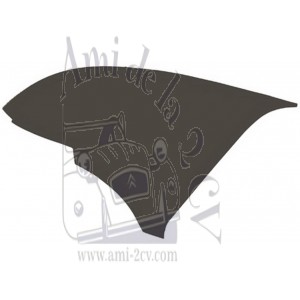 Panneau latéral de pavillon en carton Traction 11CV/15CV avant Juillet 52 BN  