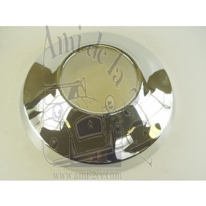 Cache moyeu de roue Pilote chromé Traction 11 et 15CV