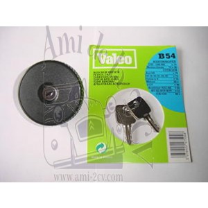 Bouchon de réservoir antivol avec ses clés pour Traction 11 et 15cv depuis  Juillet 1952