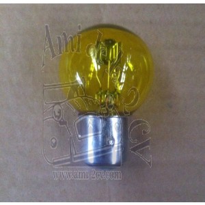 Ampoule de phare jaune ancien montage à baïonnette 12 volts 45/40W