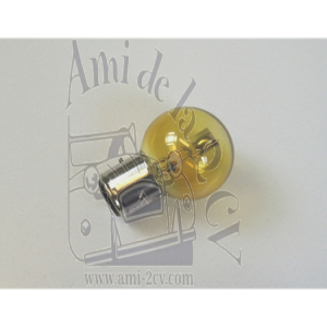 Ampoule de phare jaune 6 volts à baïonnette, 40/45W