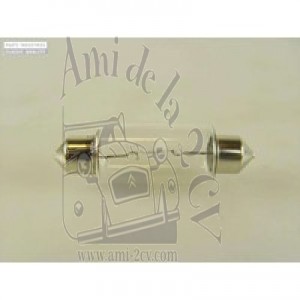Ampoule navette  6 volts 15 watts pour feu stop Traction