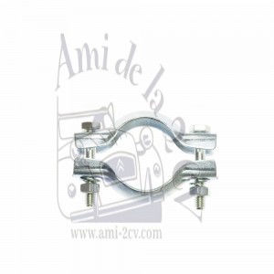 Collier d'échappement 53 mm HY et pot sous boite 2 en 1 inox