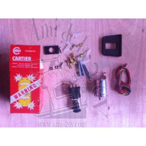 Ensemble de montage feux de détresse 6 volts 12volts  24 volts marque Cartier ou Seima
