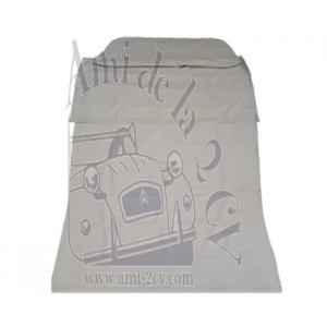 Ciel de toit en Coton gris Traction 11cv BN et 15 avant Juillet 1952