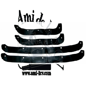 Jeu de bavettes caoutchouc de bas de porte Traction 11BL