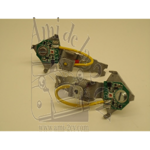 Led pour clignotants Axo oranges avec support pour Traction 11 et 15CV