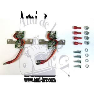 Jeu de led pour feux arrière  Traction 11 et 15CV avant 7 1952 avec supports
