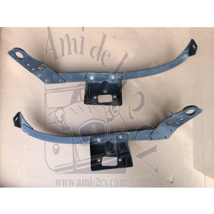 Paire de supports d'aile avant gauche et droit avec supports de phares pour Traction 11B large Pièces d'occasion