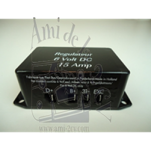 Régulateur de tension 6 volts 15 ampères Traction 11 et 15cv