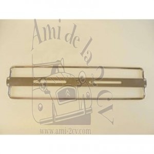 Support de plaque d'immatriculation chromé 44 x 10