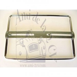 Support de plaque d'immatriculation chromé 27 x 19