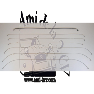 Tringlerie de ciel de toit Traction 11BN, 15cv après Juillet 1952