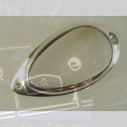 Enjoliveur de clignotant ovale en  aluminium Traction 11 et 15cv