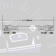 Flexible de frein arrière Traction 11cv Longueur 134 mm