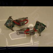 Jeu de led pour clignotants Axo rouge avec support Traction 11 et 15CV pour une meilleure signalisation la Traction