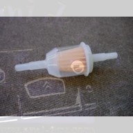 Filtre à essence transparent pour durite en  6 et en 8 mm 