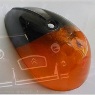 Cabochon de clignotant orange gauche Traction 11 et 15cv après 1952