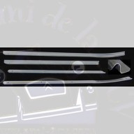 Jeu de  4 baguettes en aluminium pour marche pied Traction 11 BN et 15CV